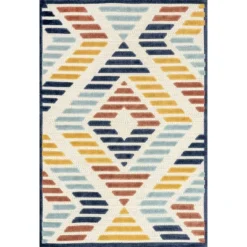 NuLOOM Brinn Geometric Striped Indoor/Outdoor Patio Area Rug -Nuloom GUEST 49174fc8 e48f 4e12 8505 0b8791b162cd