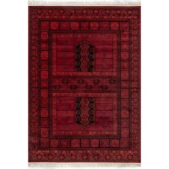 NuLOOM Billie Traditional Paneled Fringe Area Rug -Nuloom GUEST 4954aff6 97ee 49b0 b915 61e583f20453