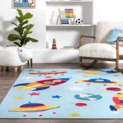 NuLOOM Eddie Outer Space Machine Washable Kids Area Rug 18 NuLOOM Eddie Outer Space Machine Washable Kids Area Rug -Nuloom GUEST 498a964f c531 40b9 a548 d5c8ef24c1f4
