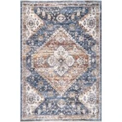 NuLOOM Addison Transitional Faded Medallion Fringe Area Rug -Nuloom GUEST 49e87aa5 bf7a 4b48 91a8 d1384d47f57c