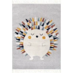 NuLOOM Amiah Hedgehog High-Low Kids Tasseled Area Rug -Nuloom GUEST 4c90d5e0 ac55 4013 bf93 badeb728aa6f