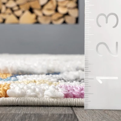 NuLOOM Lilou Moroccan Kids Tassel Area Rug 2 NuLOOM Lilou Moroccan Kids Tassel Area Rug - Image 2