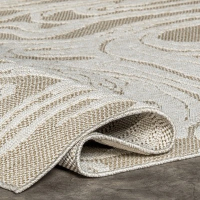 NuLOOM Leisa Abstract Swirls Indoor/Outdoor Patio Area Rug 3 NuLOOM Leisa Abstract Swirls Indoor/Outdoor Patio Area Rug - Image 3