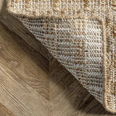 NuLOOM Delaney Hand Woven Striped Jute Area Rug 6 NuLOOM Delaney Hand Woven Striped Jute Area Rug - Image 6