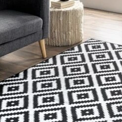 NuLOOM Kellee Machine Washable Modern Diamonds Area Rug -Nuloom GUEST 53a8009a 8c9c 4410 bfda b44f7dfd2ab5