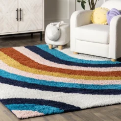 NuLOOM Ela Half Rainbow Shag Area Rug 19 NuLOOM Ela Half Rainbow Shag Area Rug -Nuloom GUEST 5555b10e 2ceb 4adf b2f0 264177229b5f