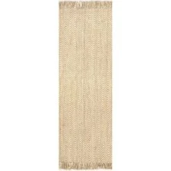 Hand Woven Don Jute With Fringe Rug - NuLOOM -Nuloom GUEST 561728b3 5d7b 41ae a6f1 bcf72594eccd