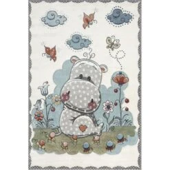 NuLOOM Edine Whimsical Hippo Kids Area Rug -Nuloom GUEST 59e155bf ba19 4664 90c5 dd27b5ef4788