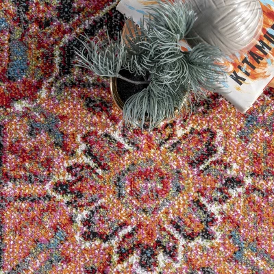 NuLOOM Indoor/Outdoor Transitional Emblem Patrice Area Rug 5 NuLOOM Indoor/Outdoor Transitional Emblem Patrice Area Rug - Image 5