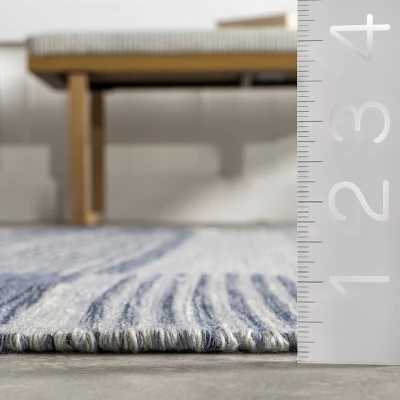 NuLOOM Rayla Striped Blocks Indoor/Outdoor Patio Area Rug 2 NuLOOM Rayla Striped Blocks Indoor/Outdoor Patio Area Rug - Image 2