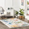 NuLOOM Eamon Dinosaur Machine Washable Kids Area Rug