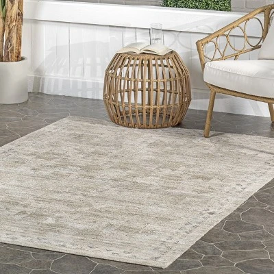 NuLOOM Aine Bordered Machine Washable Indoor/Outdoor Area Rug 8 NuLOOM Aine Bordered Machine Washable Indoor/Outdoor Area Rug - Image 8