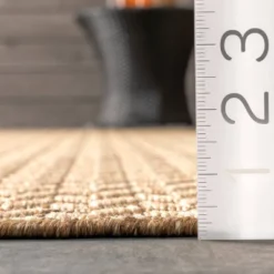 6'7"x9' Camryn Abstract Herringbone Indoor And Outdoor Area Rug Beige - NuLOOM -Nuloom GUEST 5e12c41a 59b2 4a55 bdb0 e63b71c68ddb