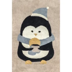 NuLOOM Mosby Penguin Machine Washable Kids Area Rug -Nuloom GUEST 5e3a641e 3413 4efa ab6c e69e3bff221d