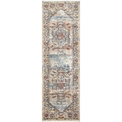 NuLOOM Marley Traditional Medallion Fringe Area Rug 9 NuLOOM Marley Traditional Medallion Fringe Area Rug - Image 9