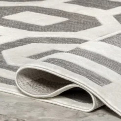 NuLOOM Nicola Transitional Bars Indoor/Outdoor Area Rug -Nuloom GUEST 617cbb75 c786 43e4 8a4a 7105467884e2