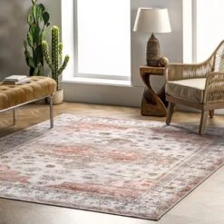 NuLOOM Banks Vintage Machine Washable Area Rug