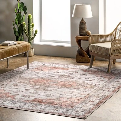 NuLOOM Banks Vintage Machine Washable Area Rug 1 NuLOOM Banks Vintage Machine Washable Area Rug
