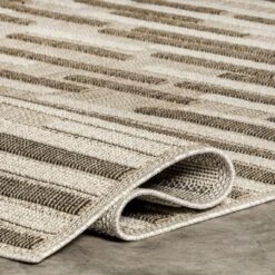 NuLOOM Shana Neutral Striped Indoor/Outdoor Patio Area Rug -Nuloom GUEST 62ff346c 5152 4b88 9485 523beee43851
