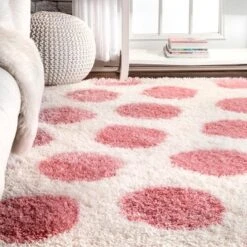 NuLOOM Alexa Polka Dot Shag Area Rug -Nuloom GUEST 633cdbab 6fd3 4c1f 8031 2a043ebbef3e