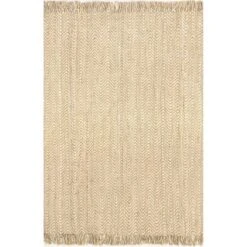 Hand Woven Don Jute With Fringe Rug - NuLOOM -Nuloom GUEST 64096f53 1706 4e48 b0c3 56c9eb0172cd