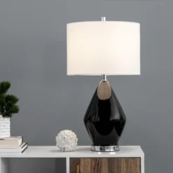 NuLOOM Kano 26" Ceramic Table Lamp
