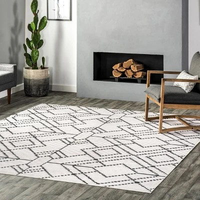 NuLOOM Echo Multi Diamond Machine Washable Area Rug 1 NuLOOM Echo Multi Diamond Machine Washable Area Rug
