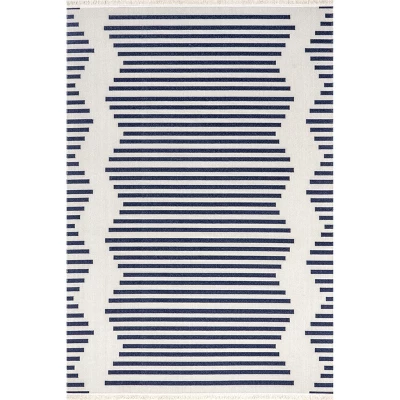 NuLOOM Holly Multi Stripe Indoor/Outdoor Area Rug 9 NuLOOM Holly Multi Stripe Indoor/Outdoor Area Rug - Image 9