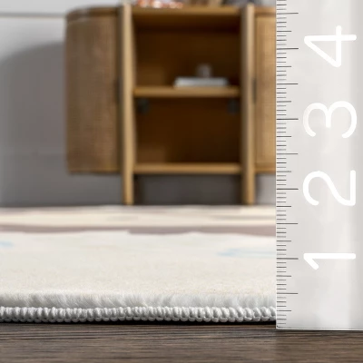 NuLOOM Ellia Cheerful Lion Machine Washable Kids Area Rug 2 NuLOOM Ellia Cheerful Lion Machine Washable Kids Area Rug - Image 2