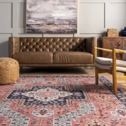 NuLOOM Amber Machine Washable Floral Aztec Area Rug 18 NuLOOM Amber Machine Washable Floral Aztec Area Rug -Nuloom GUEST 692a1a7e 4520 4e40 ba6f 3047a10f4c22