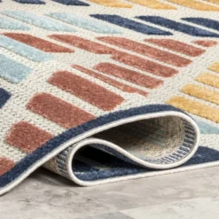 NuLOOM Brinn Geometric Striped Indoor/Outdoor Patio Area Rug -Nuloom GUEST 696c19e6 964b 41e0 aec7 f8b022eb6a27