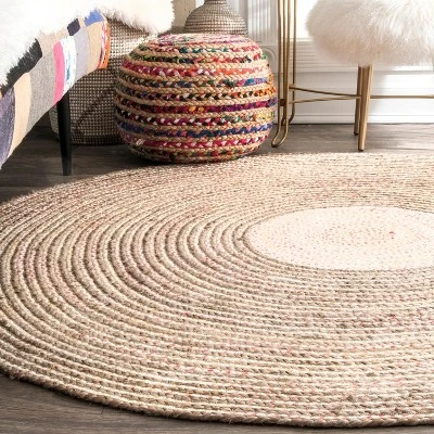 NuLOOM Braided Draya Jute Area Rug 2 NuLOOM Braided Draya Jute Area Rug - Image 2
