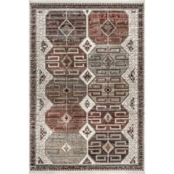 NuLOOM Evie Global Inspired Emblem Fringe Area Rug 14 NuLOOM Evie Global Inspired Emblem Fringe Area Rug -Nuloom GUEST 6e985424 fa10 437d a3c2 8bf1fcf52c8b