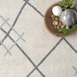 NuLOOM Alara Modern Trellis Tassel Area Rug -Nuloom GUEST 70cb0062 14f1 4202 8f78 4ff427b7cc78