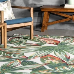 NuLOOM Contemporary Floral Lindsey Indoor/Outdoor Patio Area Rug -Nuloom GUEST 70dec6a0 a885 45f6 b719 b7935d46ce4c