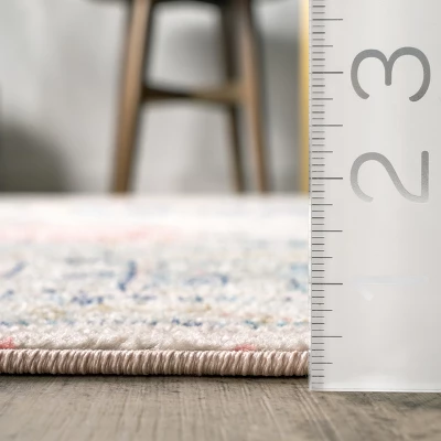 NuLOOM Chase Faded Vintage Medallion Area Rug 2 NuLOOM Chase Faded Vintage Medallion Area Rug - Image 2