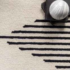 5'x8' Flynn Handmade Contemporary Wool Area Rug Ivory - NuLOOM -Nuloom GUEST 7612841d f302 4b82 b09b 54df5d63e1f2