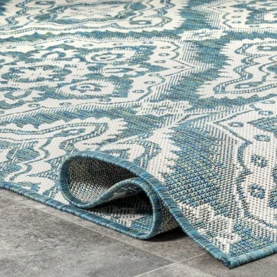 NuLOOM Arna Floral Indoor And Outdoor Area Rug 3 NuLOOM Arna Floral Indoor And Outdoor Area Rug - Image 3