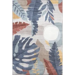 NuLOOM Caprice Floral Jungle Machine Washable Indoor/Outdoor Patio Area Rug -Nuloom GUEST 77aaa42d 6957 4456 885e 3ef2b9bae9a8