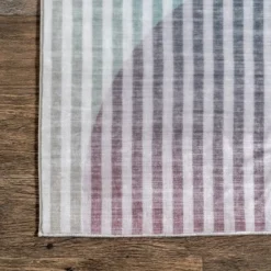 NuLOOM Erikka Abstract Striped Kids Machine Washable Area Rug -Nuloom GUEST 7952508f 9853 4ff4 9da8 42945a877aa4