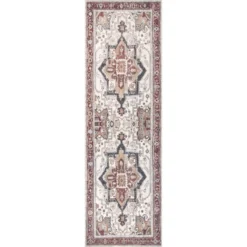 NuLOOM Miley Machine Washable Traditional Medallion Area Rug -Nuloom GUEST 7a4c0dba 32fb 4b48 8f2d fd61b2bced5a