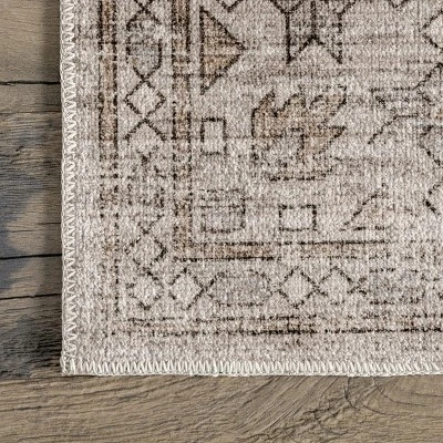 NuLOOM Amie Persian Border Machine Washable Area Rug 4 NuLOOM Amie Persian Border Machine Washable Area Rug - Image 4