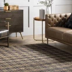 NuLOOM Danica Hand Woven Plaid Jute Area Rug -Nuloom GUEST 7be8b341 e755 4744 a389 72f8837301d4