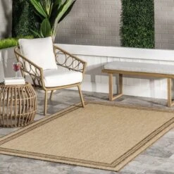 NuLOOM Rasha Classic Border Indoor/Outdoor Patio Area Rug