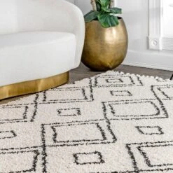 NuLOOM Serena Diamond Trellis Tassel Area Rug 10 NuLOOM Serena Diamond Trellis Tassel Area Rug -Nuloom GUEST 8031ad1c 5b3b 4dc4 9865 c5dff316a3df
