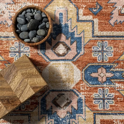 NuLOOM Annica Multi Medallion Machine Washable Area Rug 5 NuLOOM Annica Multi Medallion Machine Washable Area Rug - Image 5