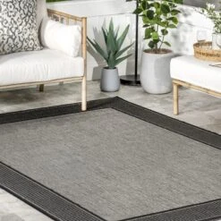NuLOOM Gris Contemporary Indoor/Outdoor Area Rug -Nuloom GUEST 810ff643 3efa 453f 998c fd6377ee0737