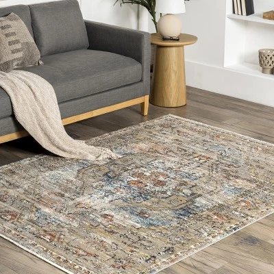 NuLOOM Marley Traditional Medallion Fringe Area Rug 8 NuLOOM Marley Traditional Medallion Fringe Area Rug - Image 8