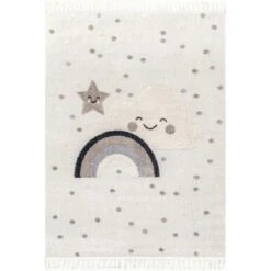 Catlin Sweet Dreams High/Low Kids Area Rug -Nuloom GUEST 8439befa ff68 490b be15 082e73d01ae9