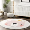 NuLOOM Nesta Queen Bear Machine Washable Kids Area Rug